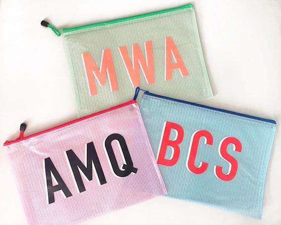 Monogram or Name Pool Bag Water-resistant Pouch | Etsy | Etsy (US)