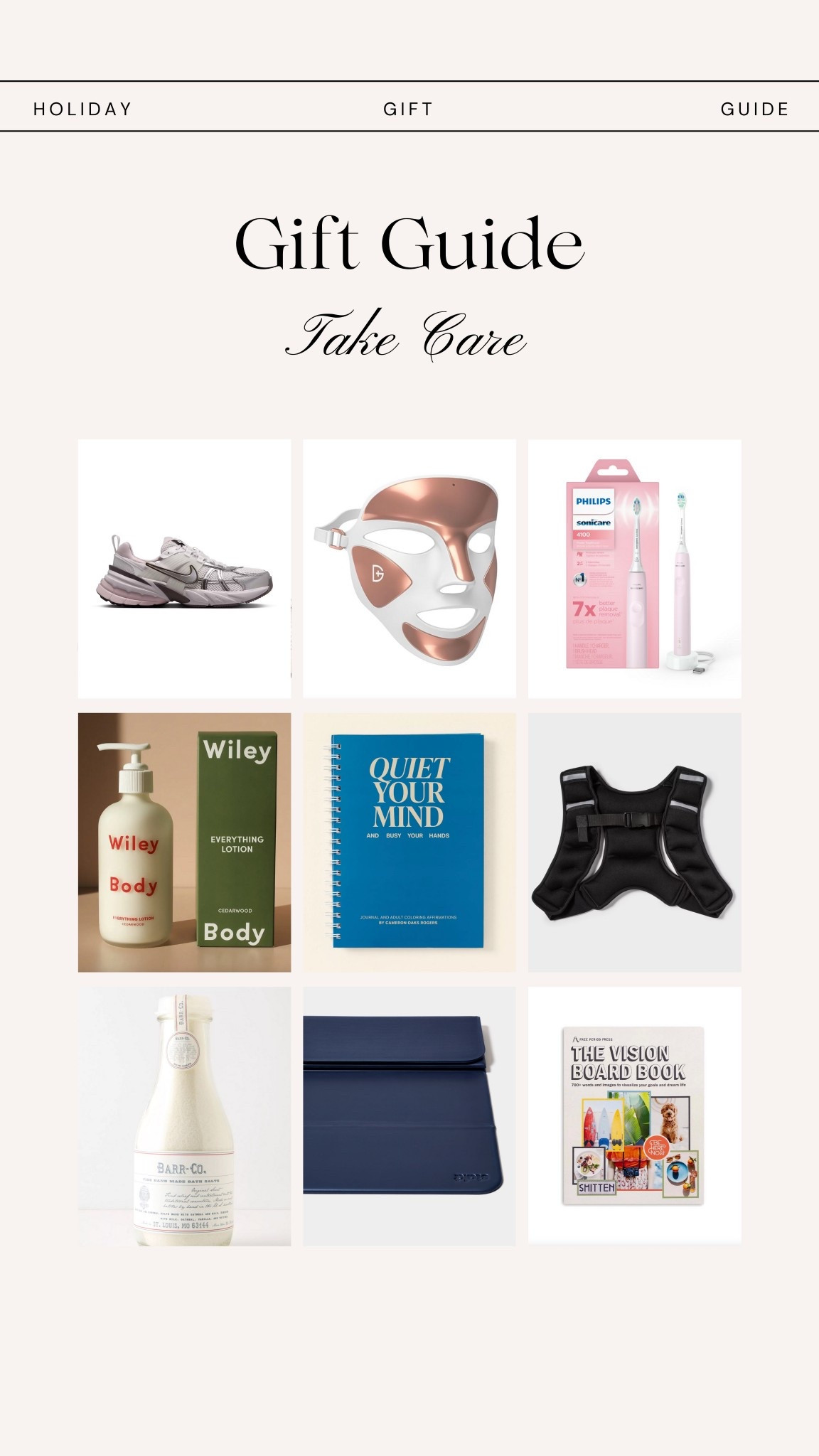 TAKE CARE • GIFT GUIDE
a gift guide for health, happiness and mindfulness 

#LTKGiftGuide #LTKHoliday