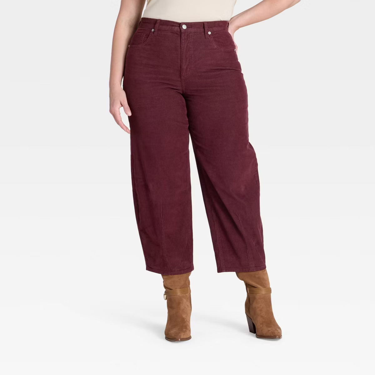 Women's High-Rise Corduroy Barrel Jeans - Universal Thread™ | Target