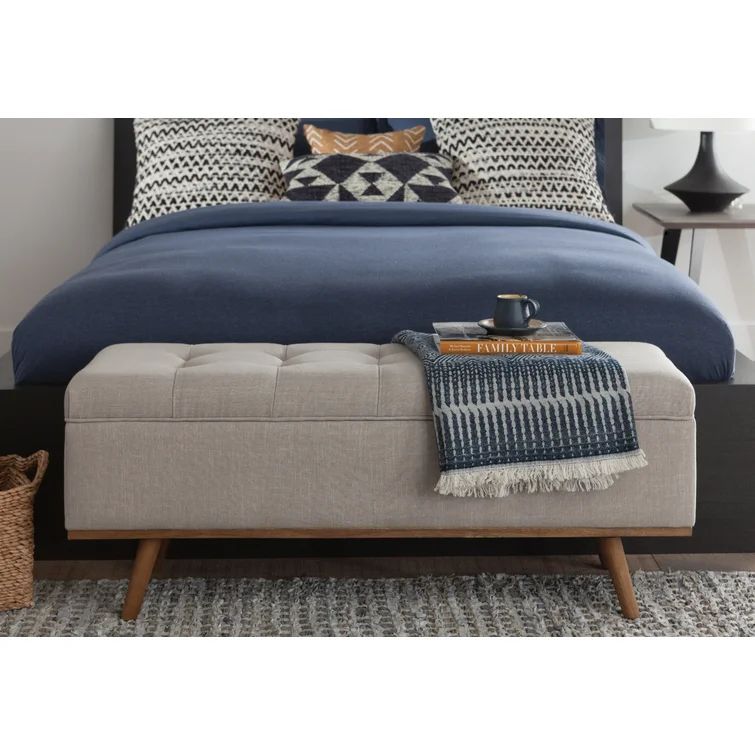 Davina Upholstered Flip Top Storage Bench | Wayfair North America