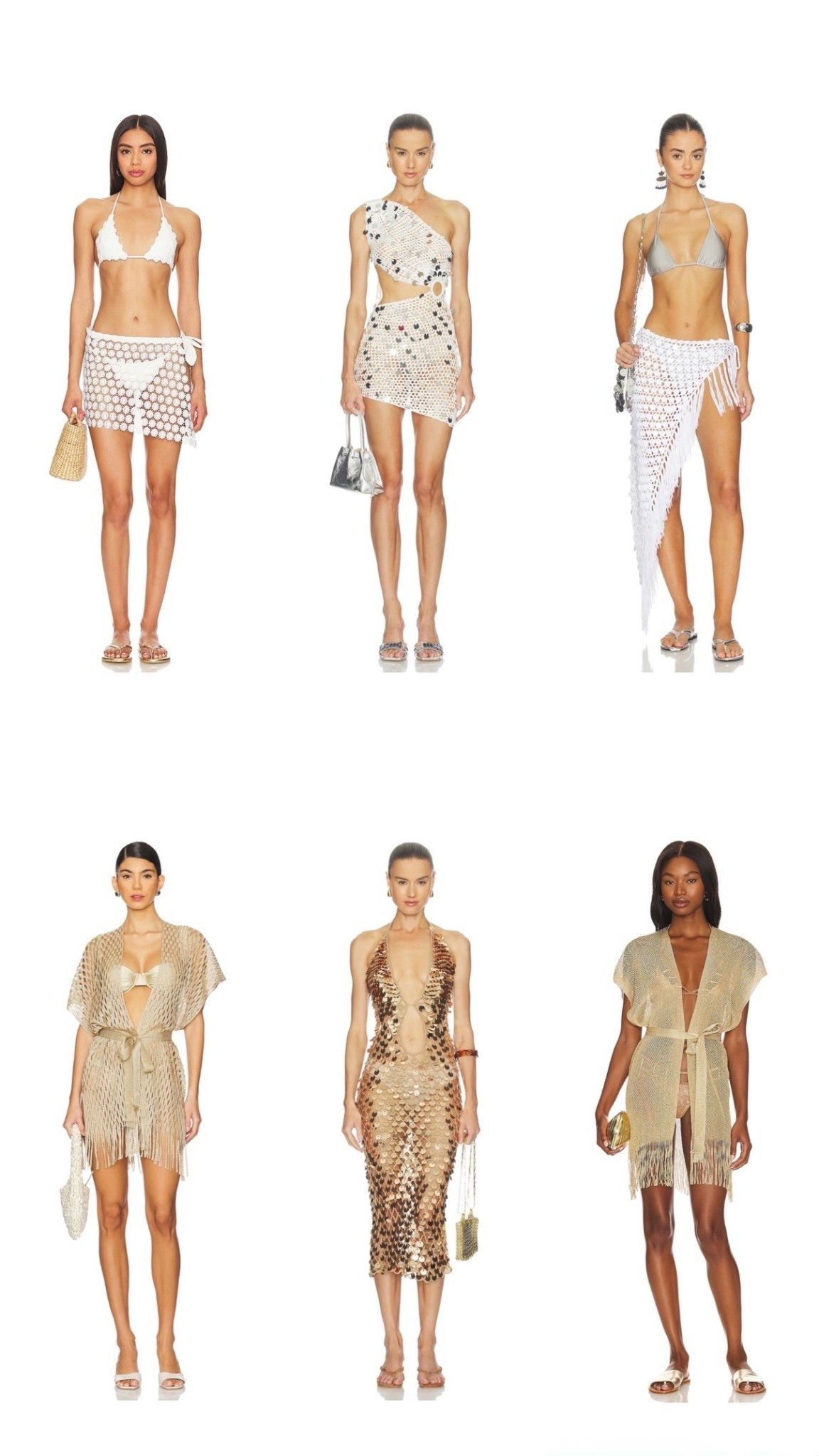 Revolve White/Silver/Gold Beachwear!

#LTKootd #LTKSwim #LTKTravel