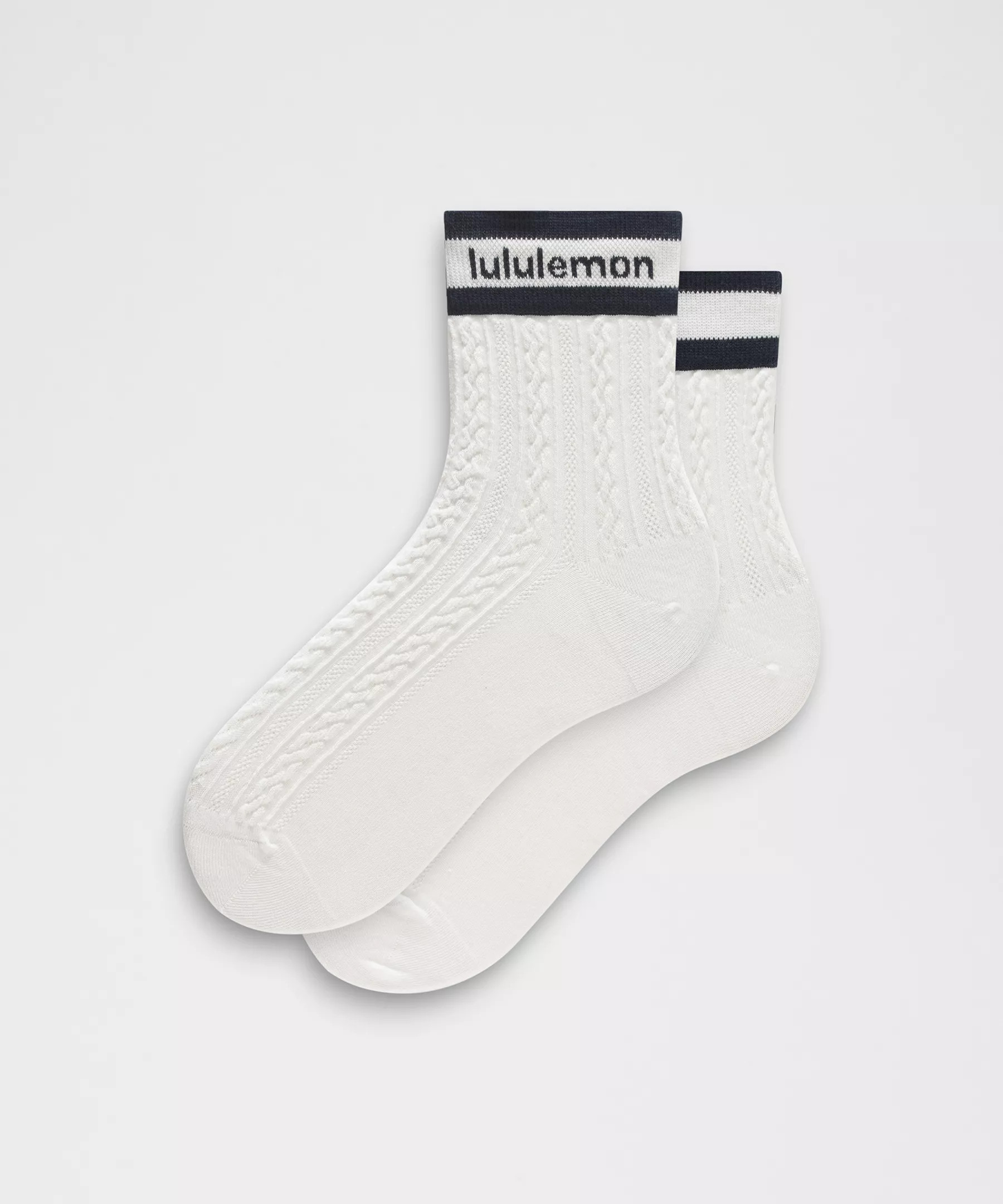 Unisex Cable-Knit Quarter Socks | Lululemon (US)
