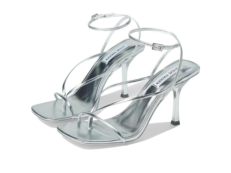 Steve Madden Annie Women's Shoes Silver : 6.5 M | Zappos