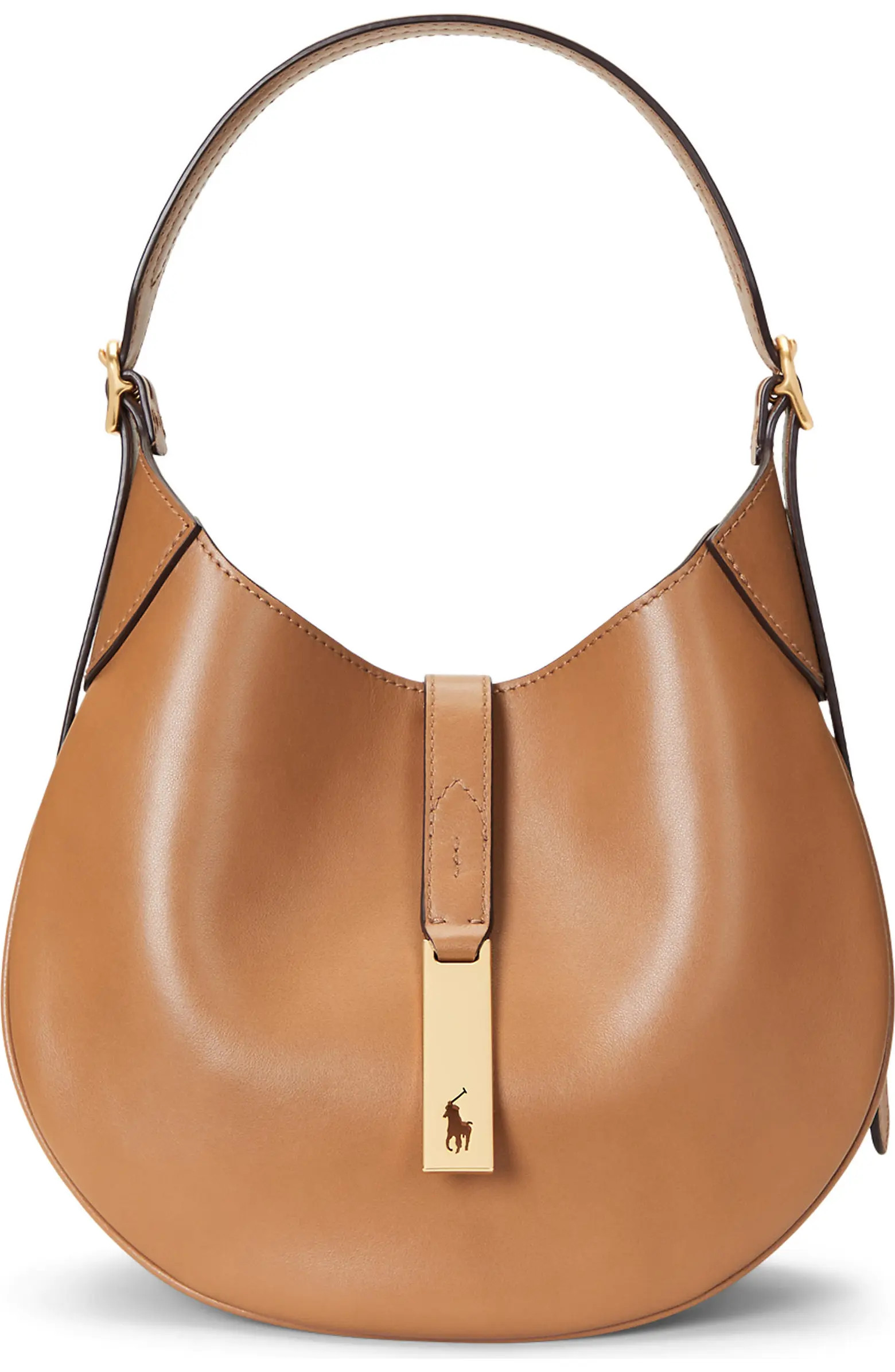 Polo Ralph Lauren Small Polo ID Leather Shoulder Bag | Nordstrom | Nordstrom