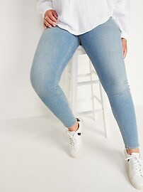 High-Waisted Light-Wash Super Skinny Jeggings for Women | Old Navy (US)