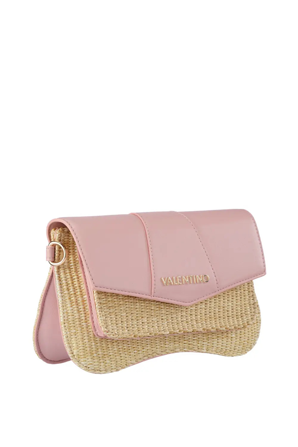 Bags & Purses | Unika Raffia Shoulder Bag Pink | Valentino Bags | Debenhams UK