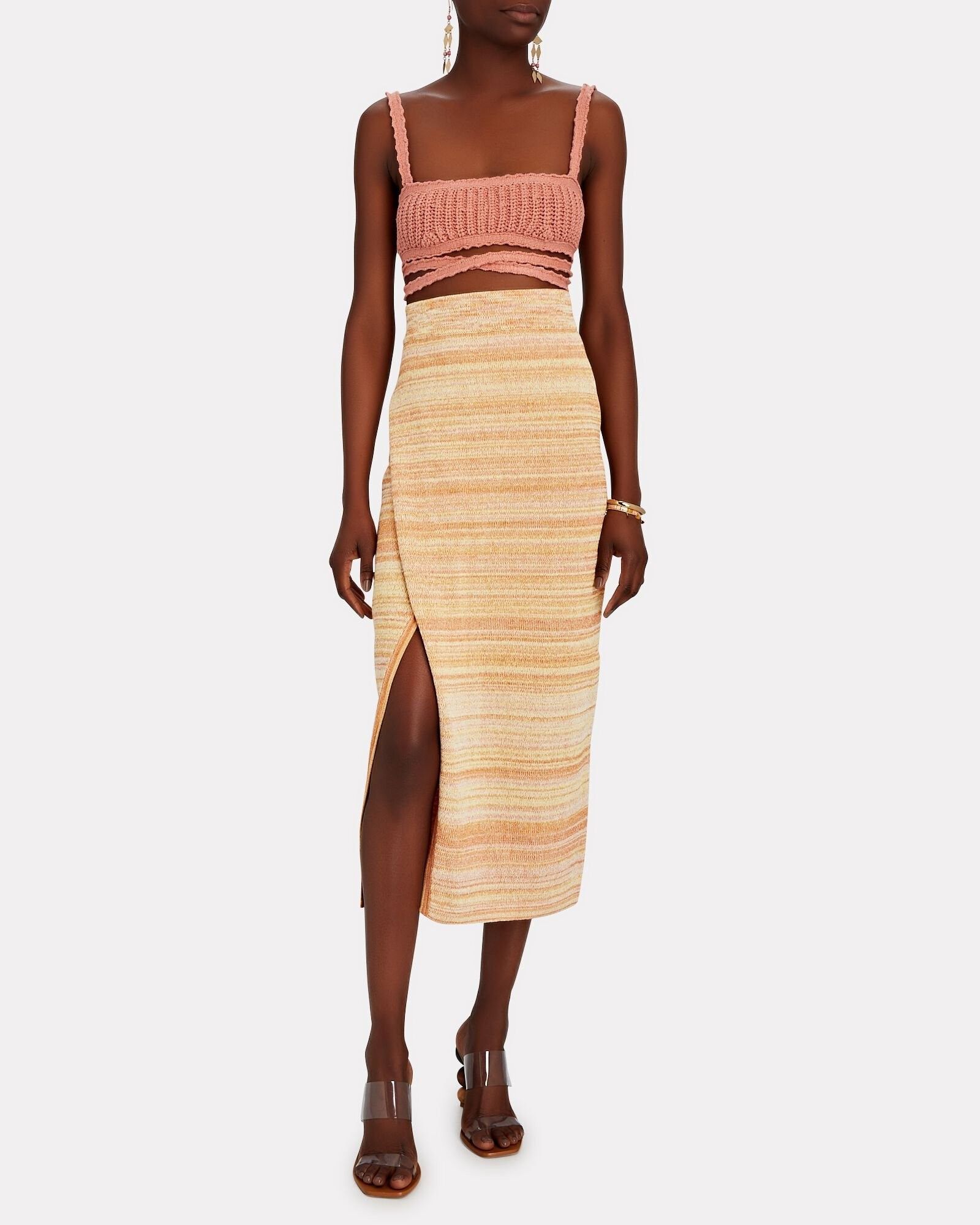 Arroni Marled Knit Midi Skirt | INTERMIX