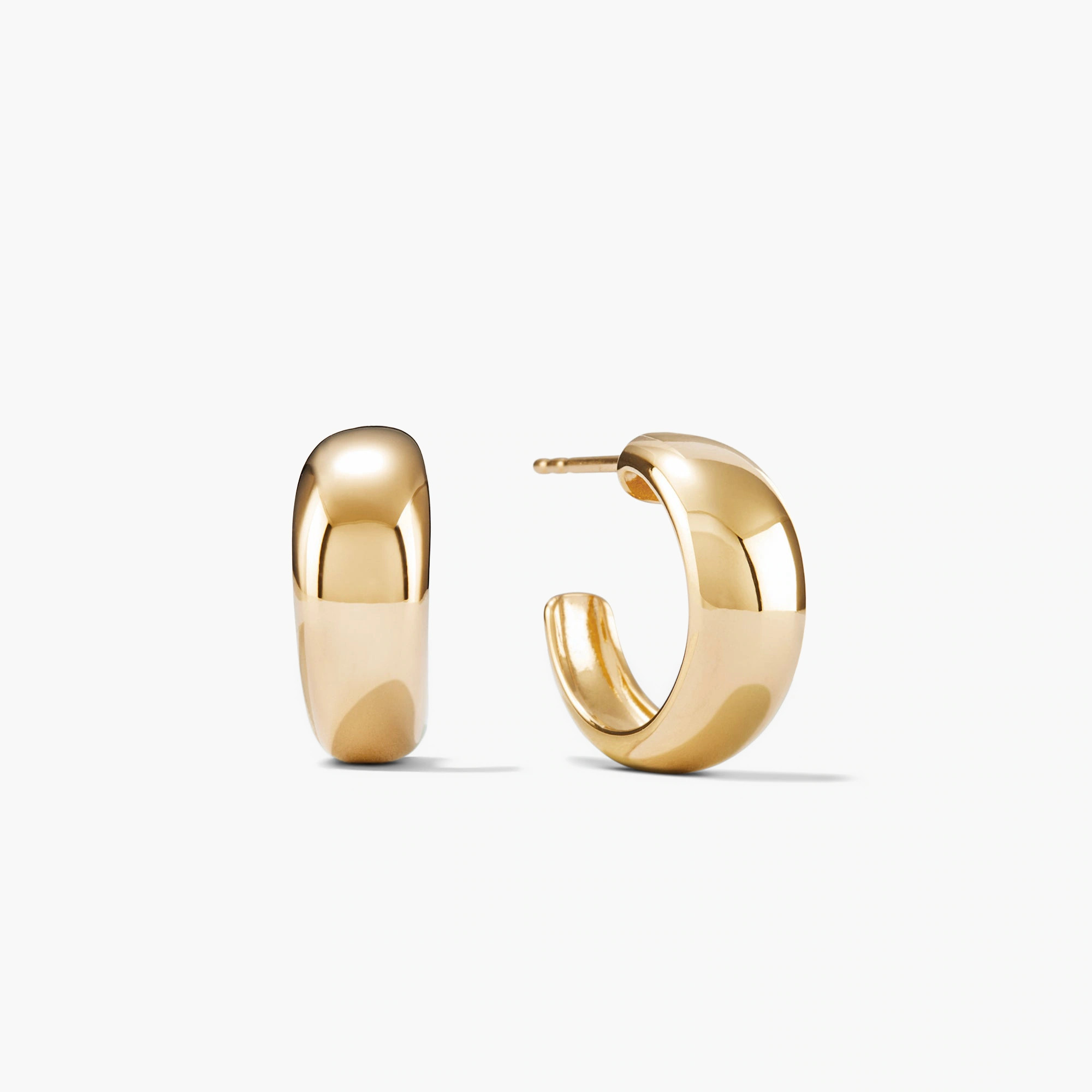 Gold Vermeil Dôme Hoop Earrings - Jewelry | Mejuri | Mejuri Fine Crew