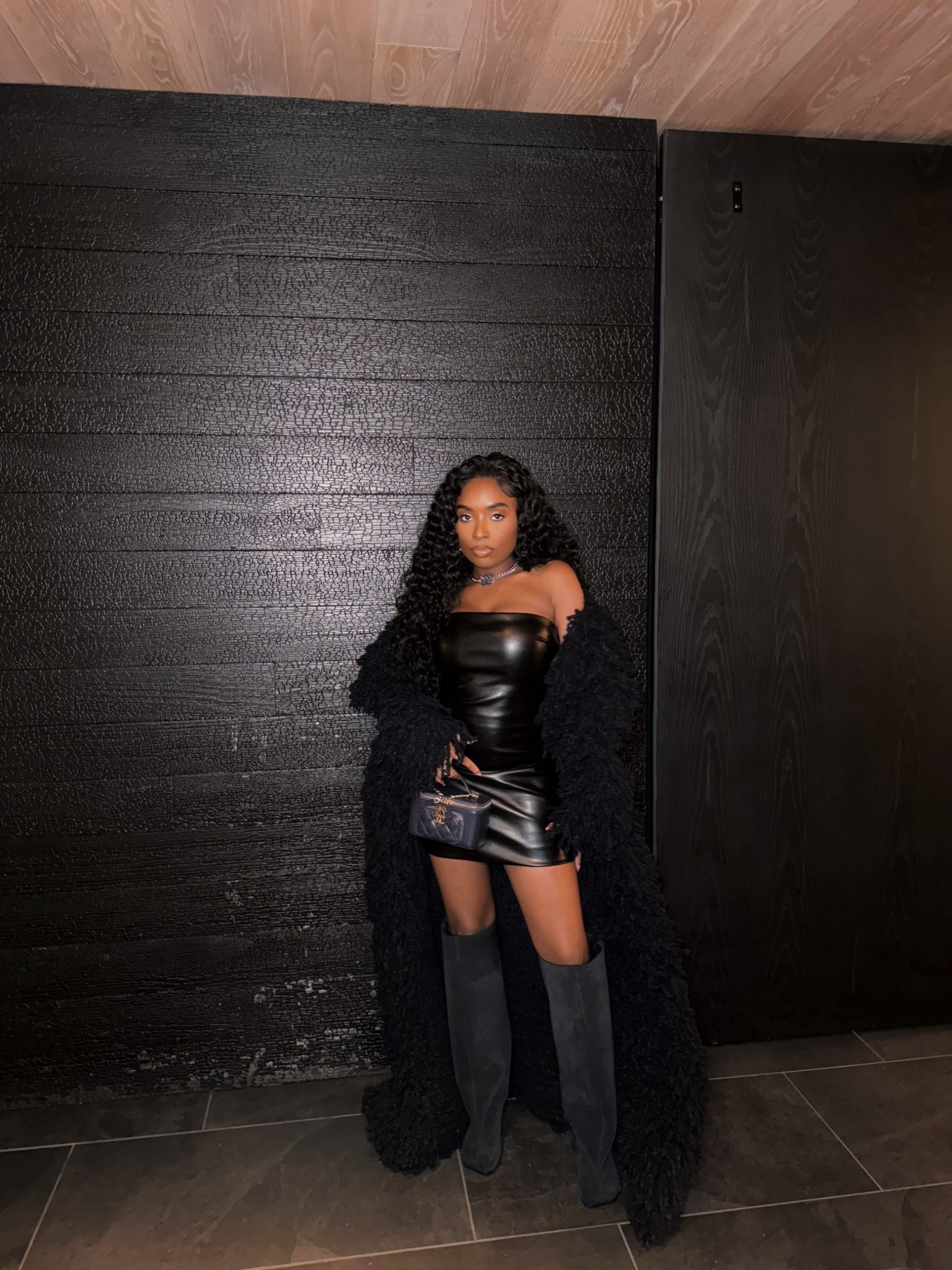 These boots are the most comfortable boots I own. Coat is Fumi the label. 