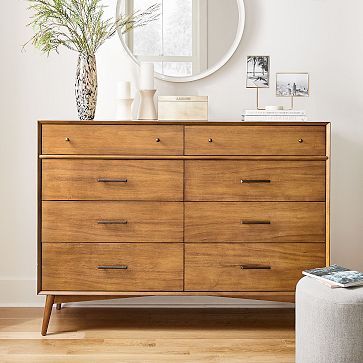 Mid-Century 8-Drawer Dresser (59") | West Elm (US)