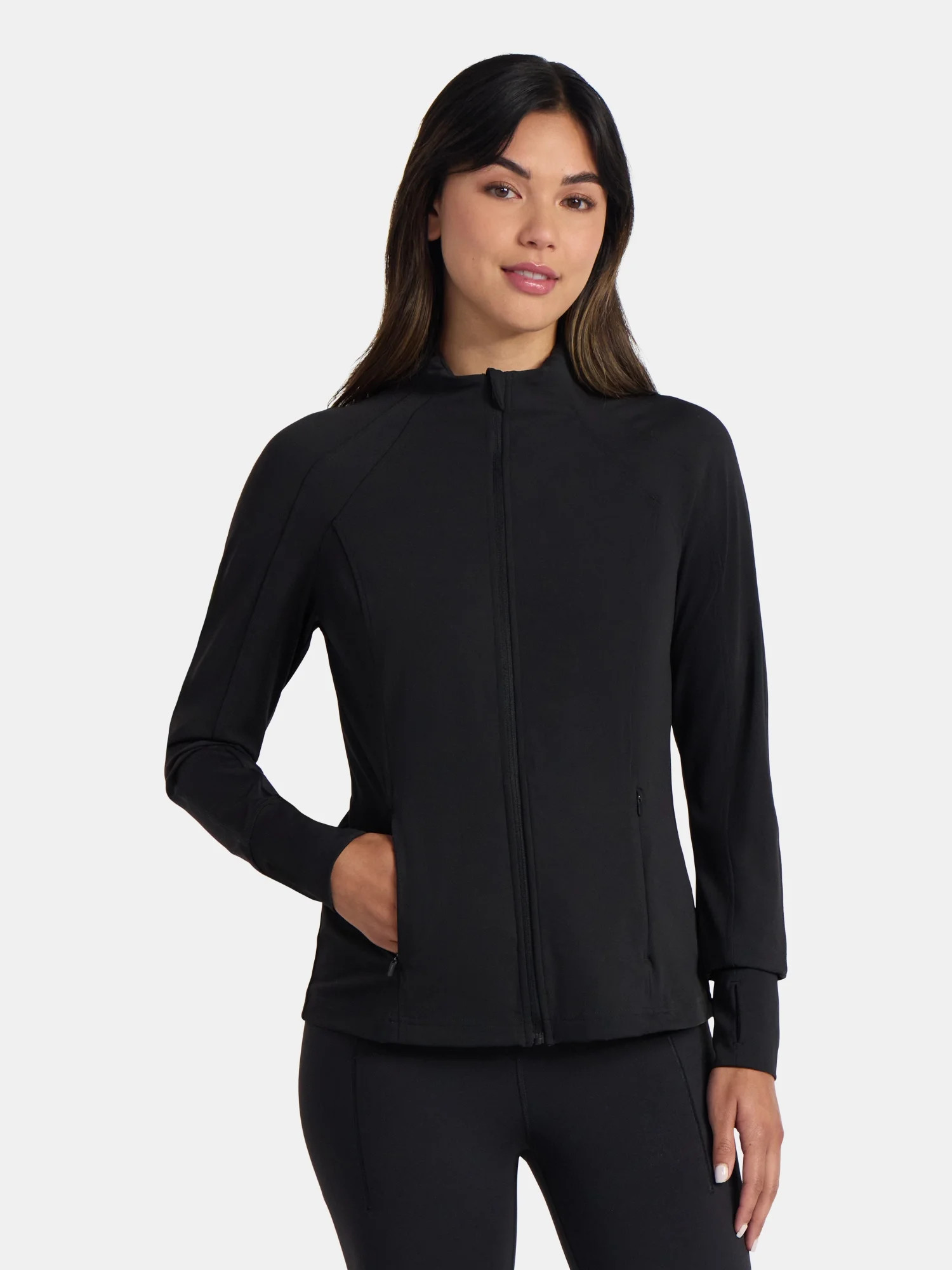 Avia Women's and Women's Plus SoftSculpt Zip Up Active Jacket, Sizes XS-4X - Walmart.com | Walmart (US)