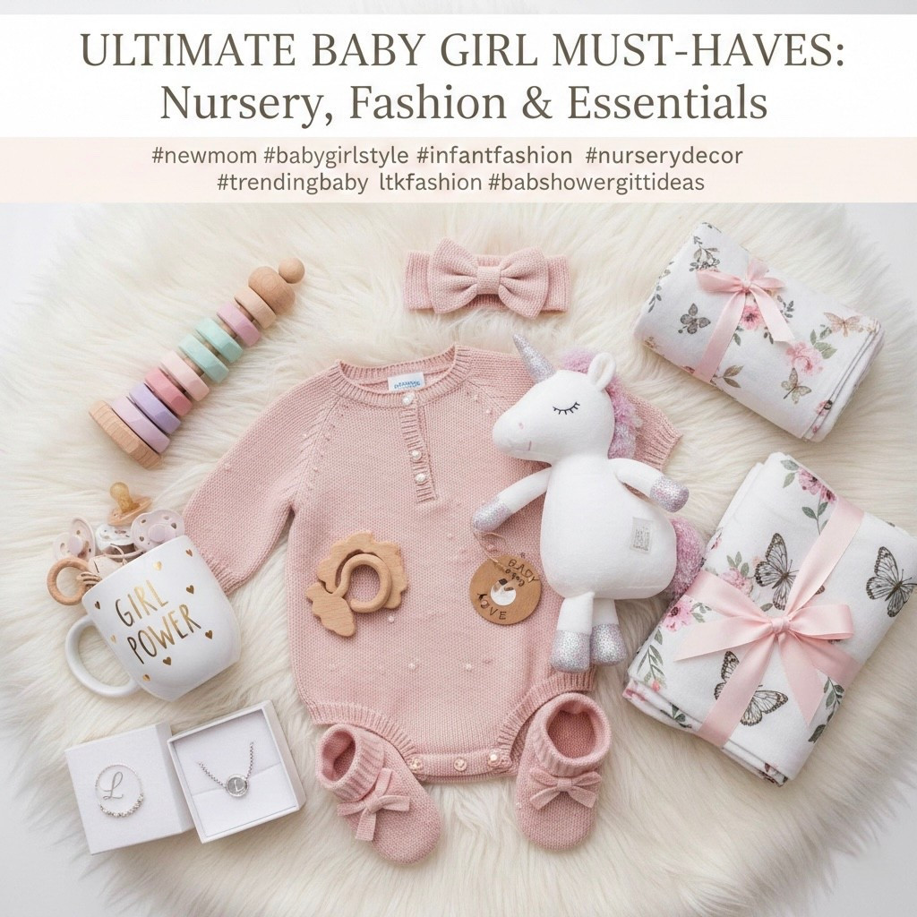 🎀 The "Ultimate Baby Girl Must-Haves" Description
The Ultimate Baby Girl Must-Haves: Nursery, Fashion & Newborn Essentials ✨

Looking for the cutest baby girl aesthetic? From newborn essentials to the dreamiest nursery decor, I’ve rounded up the ultimate baby girl must-haves for new mamas! 🎀
Whether you’re building your baby registry, looking for baby shower gift ideas, or just want to refresh her wardrobe with the latest infant fashion trends, these pieces are it. This collection features soft organic cotton rompers, floral swaddle blankets, and the most precious baby bows and accessories. 🧸🌸

Shop the Look:
• Baby Girl Style: Pointelle knit rompers and matching booties.
• Nursery Favs: Wooden Montessori toys and plush unicorns.
• Gift Ideas: Personalized jewelry and floral muslin wraps.

#babygirl #newbornessentials #babyregistry #nurserydecor #babygirlstyle #infantfashion #babyshowergift #ltkfamily #ltkumbaby #trendingbaby #newmom #nurseryinspiration #babyfinds #amazonbaby #babygirlclothes 

#LTKKids #LTKBump #LTKBaby