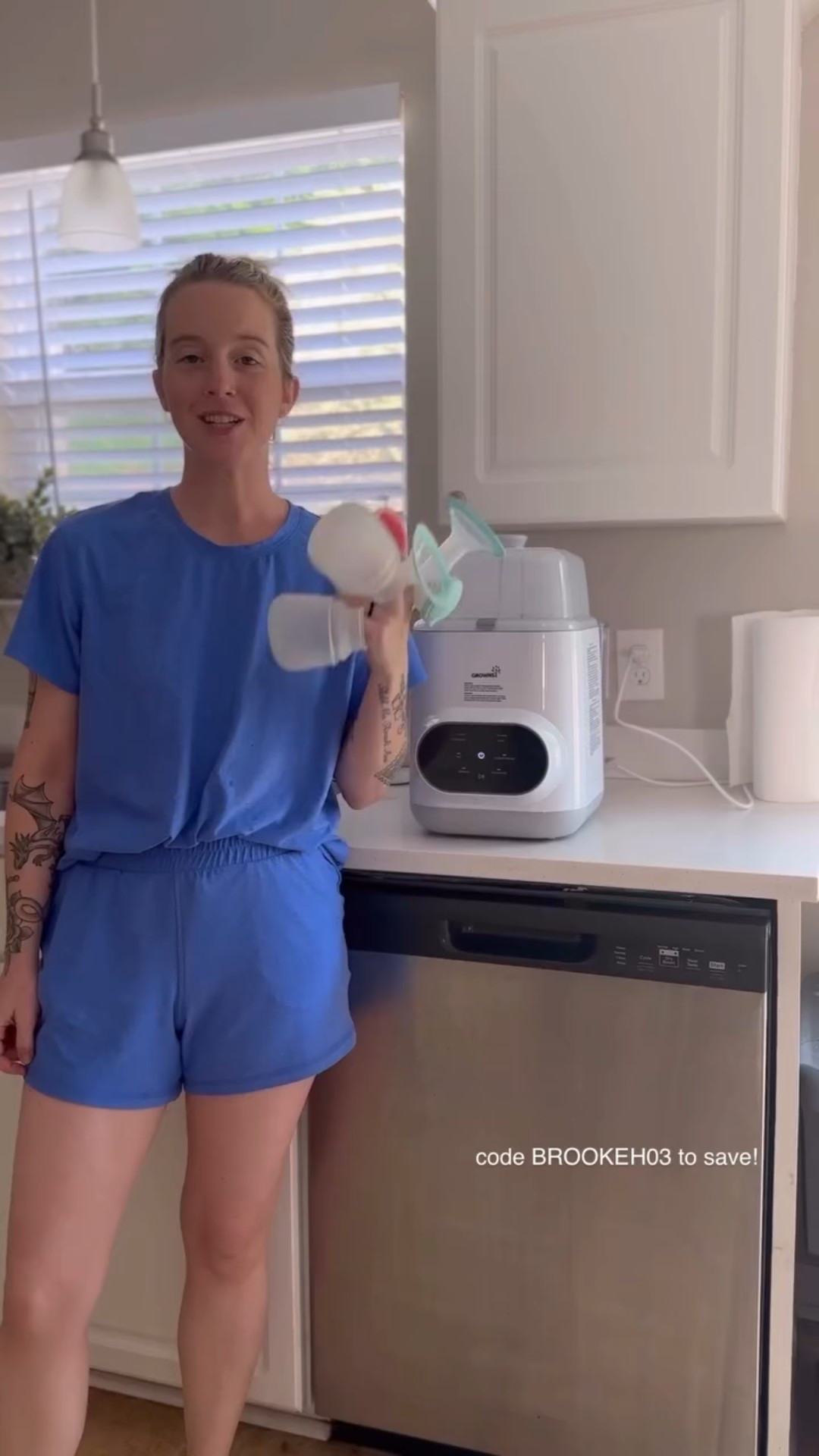 Bottle wash day has never been easier thanks to @grownsy_official 🍼the Grownsy Baby Bottle Washer washes, dries, and even stores bottles PLUS you can also wash pump parts and pacis. This is a great baby shower gift idea! Shop this washer on my LTK (comment WASHER for direct link) & use my code BROOKEH03 to save! 
•
•
#motherhood #parenting #momsofinstagram #parenthacks #momhack #babyshower #babyshowerideas