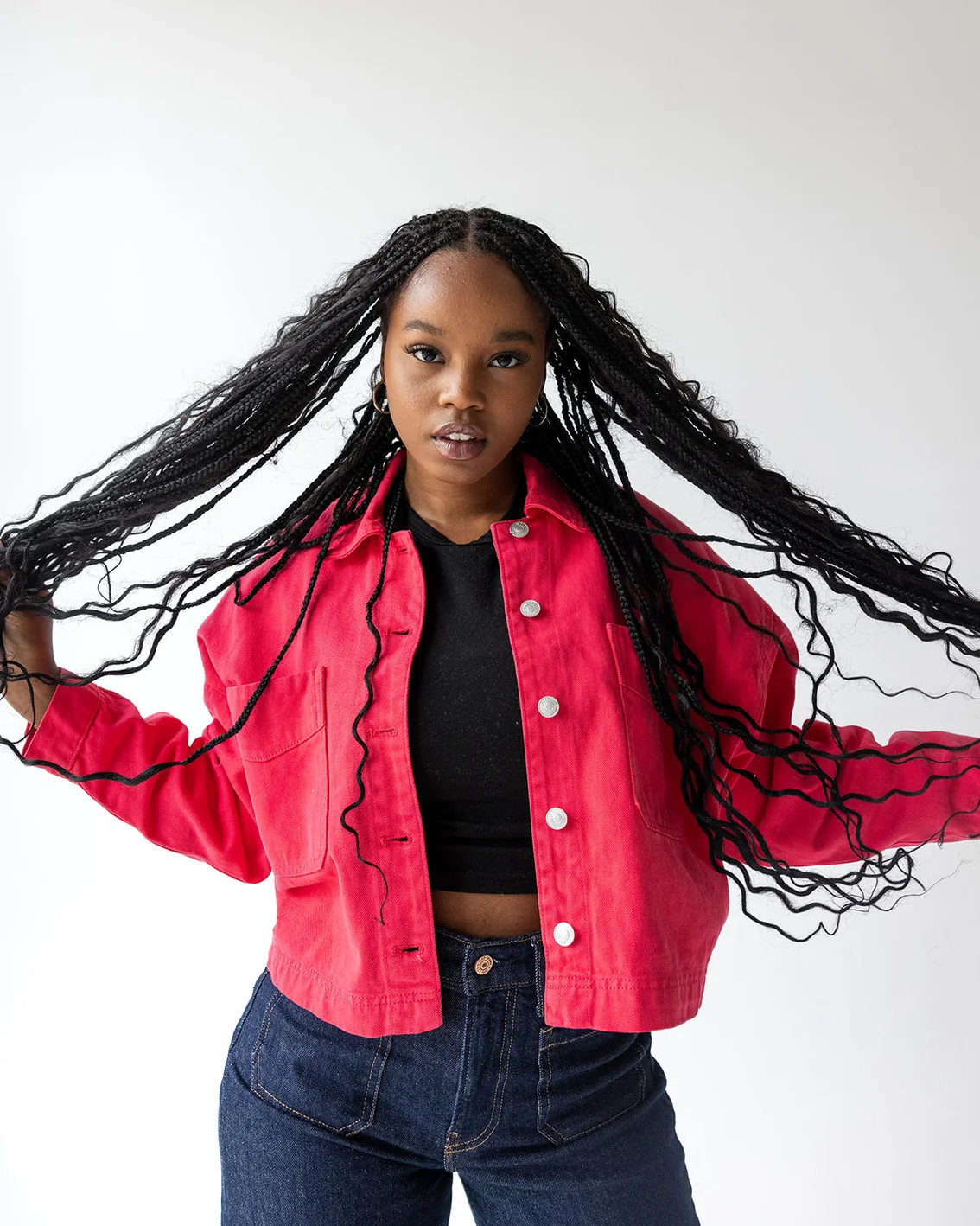 Georgia Sanders Embroidery Canvas Twill Jacket | Gameday Social