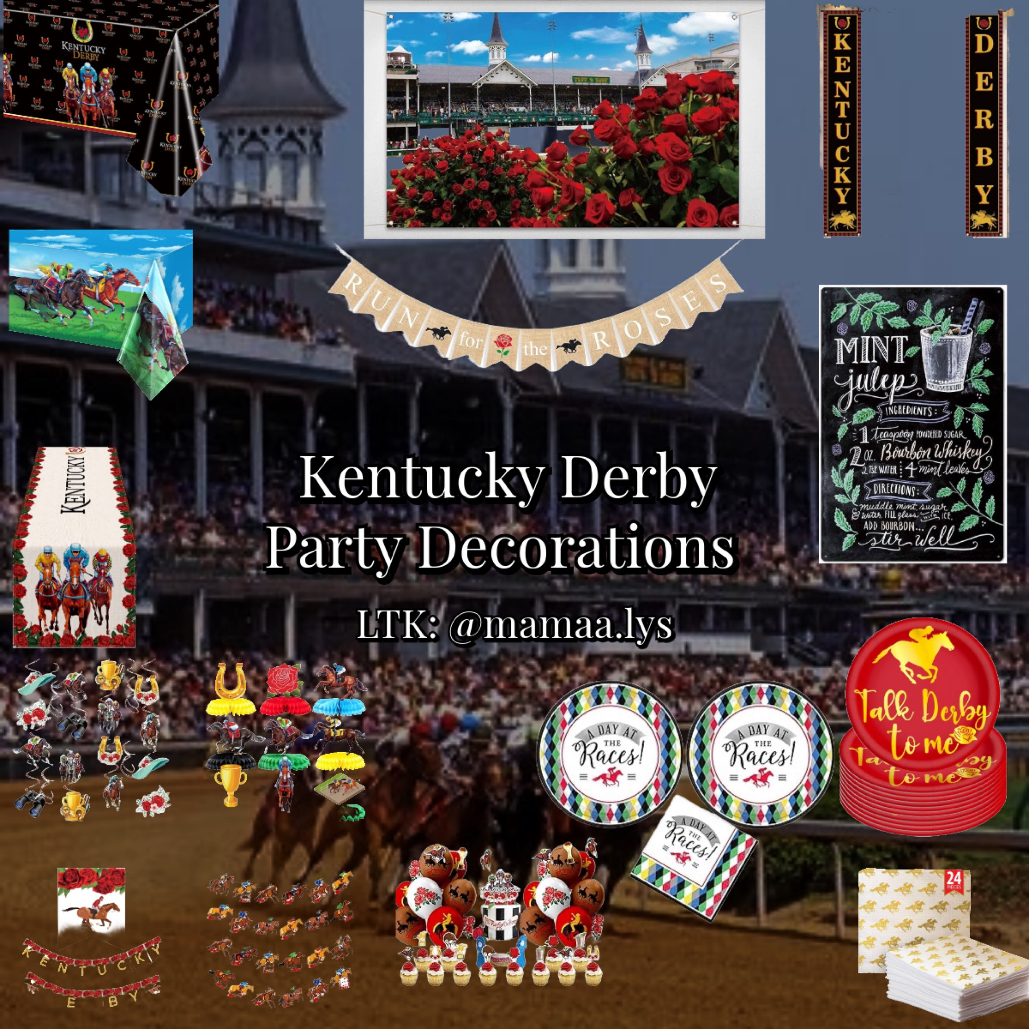 Kentucky Derby party decorations | Kentucky derby party | derby day party | derby day party decorations 🏇

#LTKFestival #LTKFindsUnder50 #LTKParties