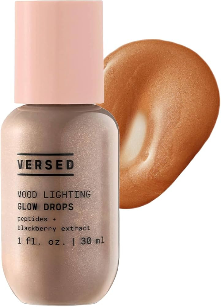 Versed Mood Lighting Luminizing Glow Drops, Sheer Bronzed - Liquid Highlight & Bronzing Drops wit... | Amazon (US)