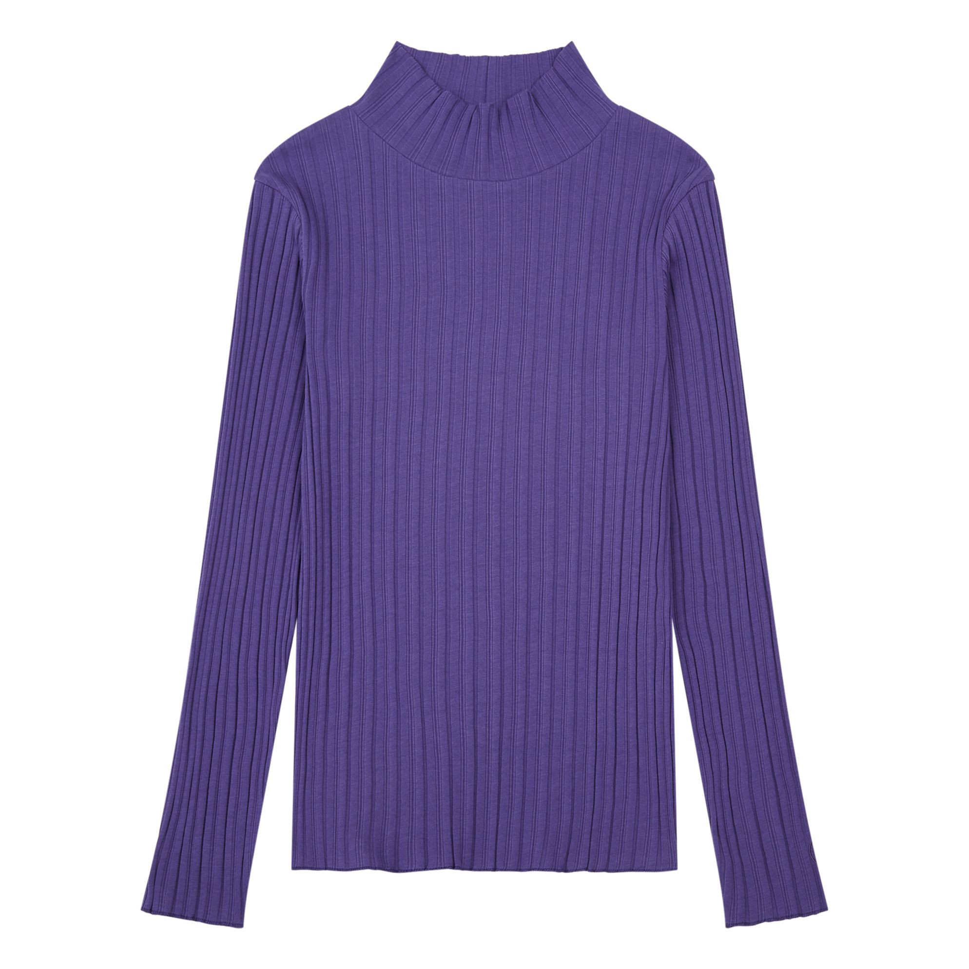 Sous Pull Femme Cotelé Coton Bio | Bleu indigo | Smallable