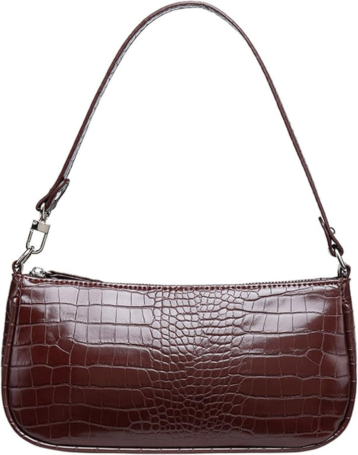Small Shoulder Bags for Women Retro Classic Tote Purse Handbag Crocodile Pattern Clutch | Amazon (US)