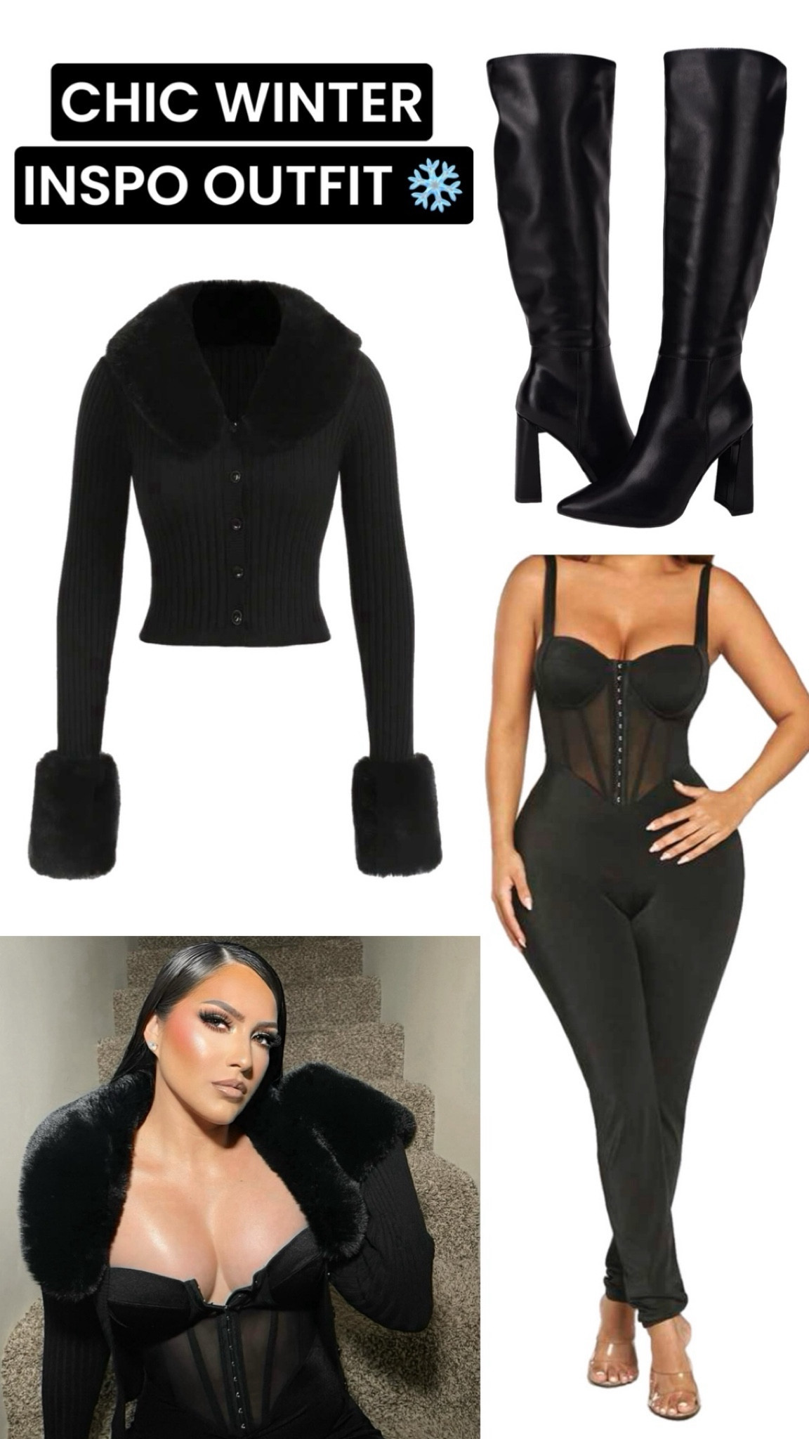 Winter chic outfit 🖤

#LTKSeasonal #LTKstyletip #LTKU