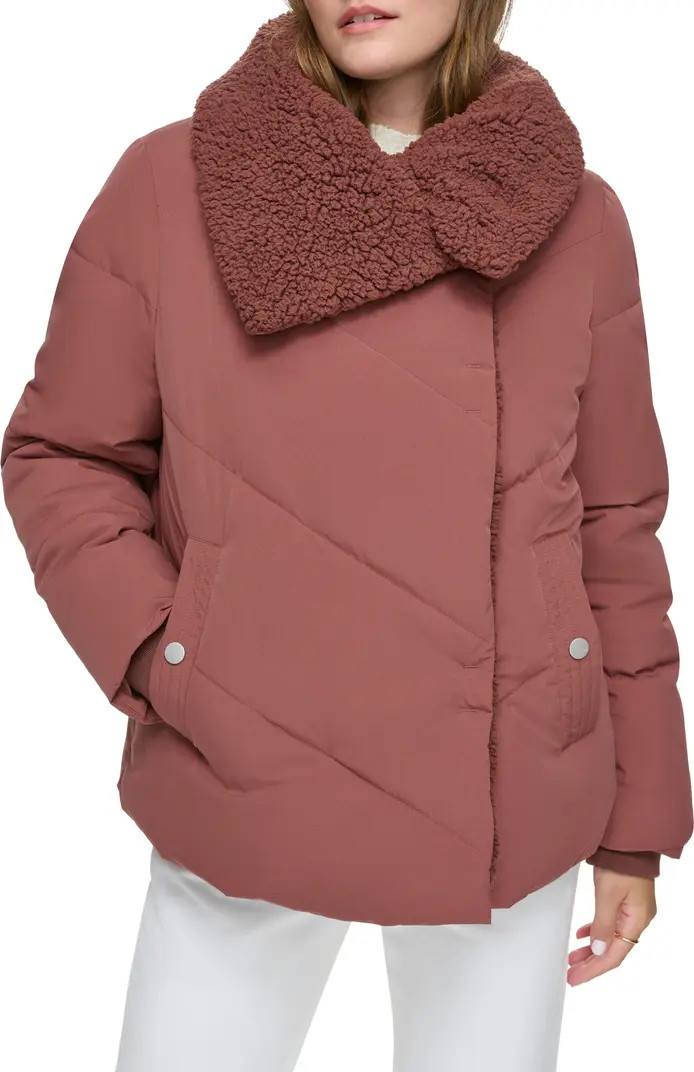 Valencia Water Resistant Faux Shearling Lined Puffer Jacket | Nordstrom Rack