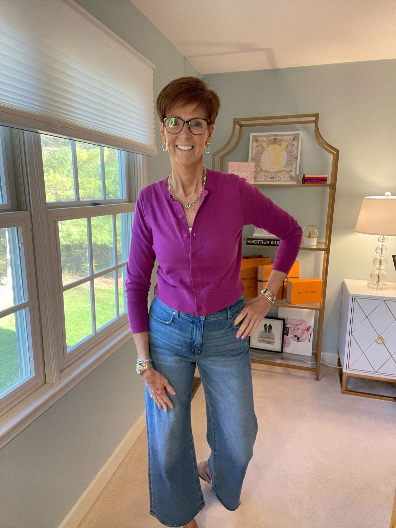 OOTD wearing an all Loft look today.
Loving this bright fuchsia cardigan paired with wide leg jeans

Over 50 fashion, tall fashion, workwear, everyday, timeless, Classic Outfits

Hi I’m Suzanne from A Tall Drink of Style - I am 6’1”. I have a 36” inseam. I wear a medium in most tops, an 8 or a 10 in most bottoms, an 8 in most dresses, and a size 9 shoe. 

fashion for women over 50, tall fashion, smart casual, work outfit, workwear, timeless classic outfits, timeless classic style, classic fashion, jeans, date night outfit, dress, spring outfit

#LTKstyletip #LTKover40 #LTKfindsunder100