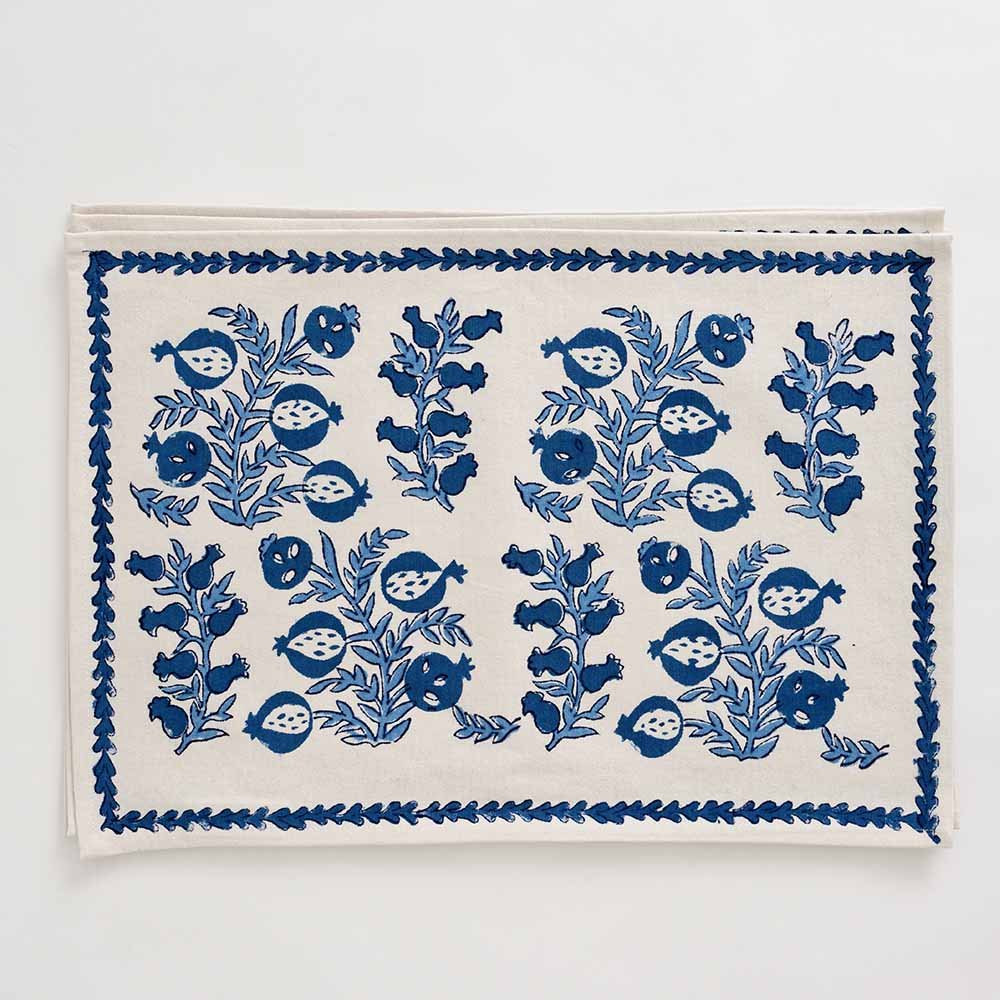 Pom Bells Wedgewood Placemat | Set of 4 | Pomegranate