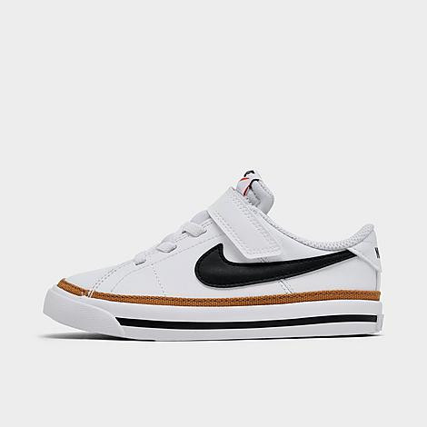 Nike Kids' Toddler Court Legacy Casual Shoes in White/White Size 7.0 Leather | Finish Line (US)