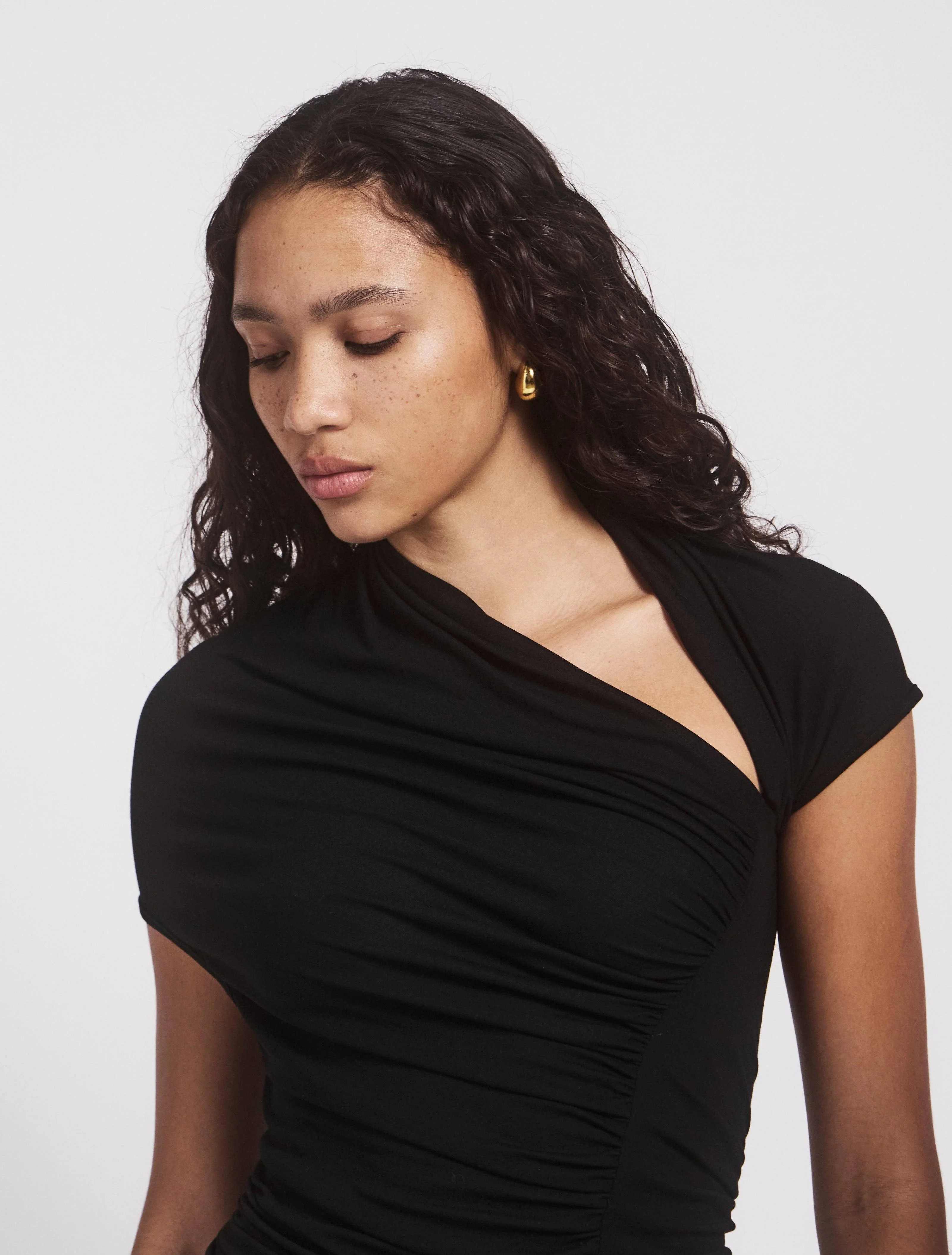 Scarab Top In Black | NinetyPercent