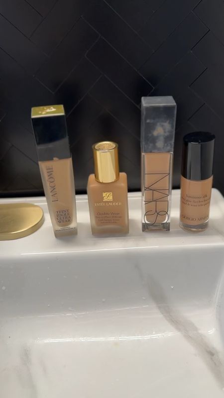 My favorite foundations: Lancôme Teint Idole Ultra - this has been my OG for years. 
Estée Lauder Double Wear stay in place: love this one for a night out. Stays put (Color: 3N1)
NARS radiant: this one has amazing flawless coverage that doesn’t feel cakey
Armani Luminous Silk: love this one for a light foundation day

#LTKbeauty #LTKfindsunder50 #LTKVideo