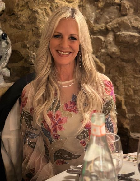 At a star studded dinner at Mamo in Antibes...wearing this gorgeous top from Anthropologie 💕🇫🇷

#LTKStyleTip #LTKOver40 #LTKTravel