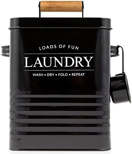 Calindiana Modern Farmhouse Metal Laundry Soap Dispenser Container Holder with Scoop for Laundry ... | Amazon (CA)