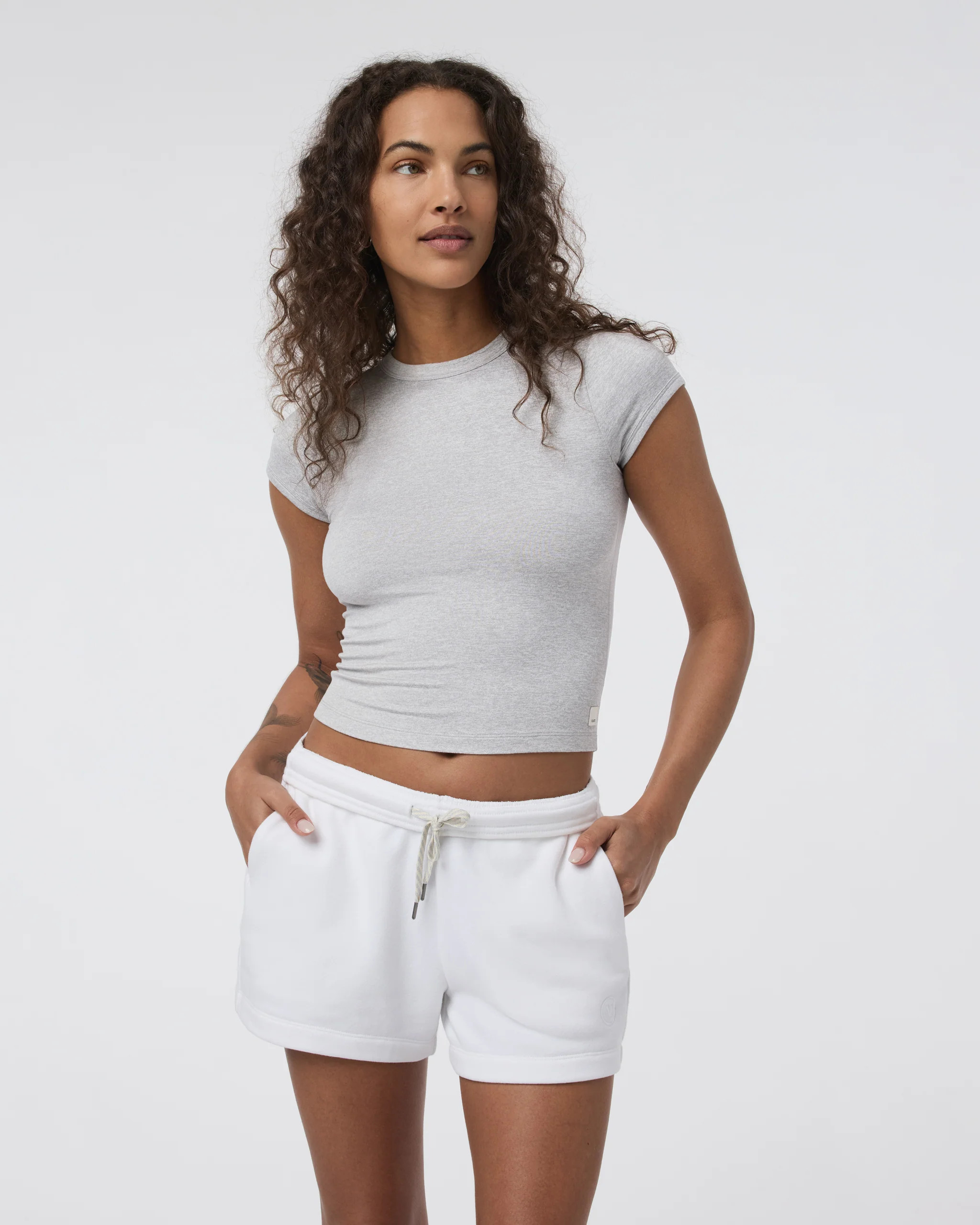 Halo Baby Tee | Pale Grey Heather | Vuori | Vuori Clothing (US & Canada)