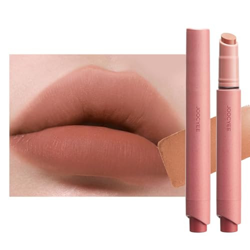 Joocyee Velvet Rouge Matte Lipstick Pencil Lightweight Nude Beige | Amazon (US)