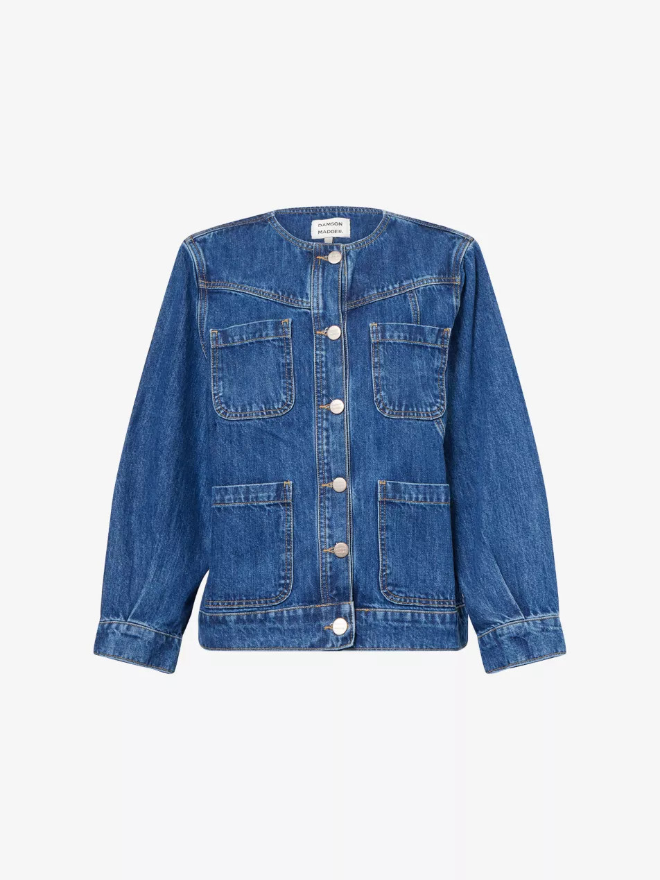 Sunnie Round-Neck Denim Jacket | Selfridges