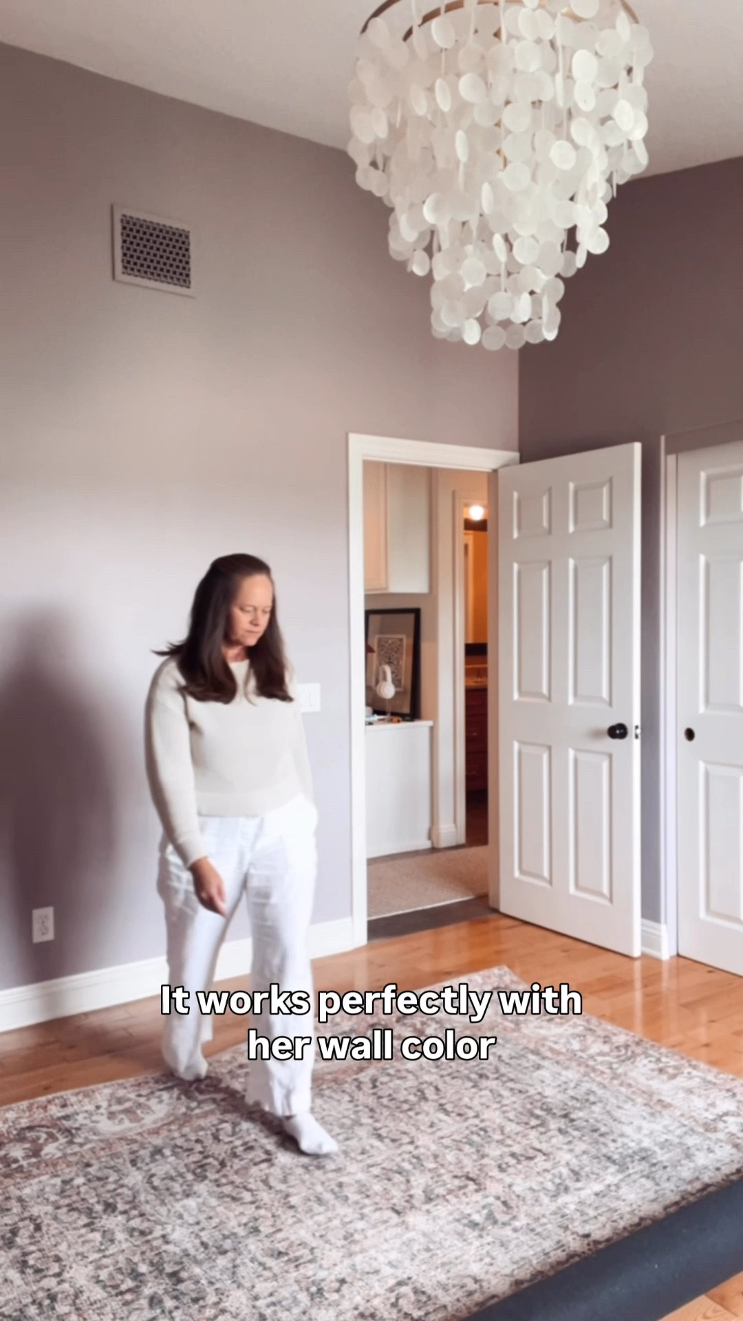 This lavender/pink/mauve and gray area rug is perfect for my teen daughter’s room. Love the pattern and colors! 

It’s on clearance sale and under $100 for the 8x10 size!!!

This rug will work with a lavender, mauve, or pink wall color. It also has shades of gray. 

It’s on the thinner side so you might want to use a rug pad unless you need it to fit under a door, like I did here. 



#LTKSaleAlert #LTKmomlife #LTKHome