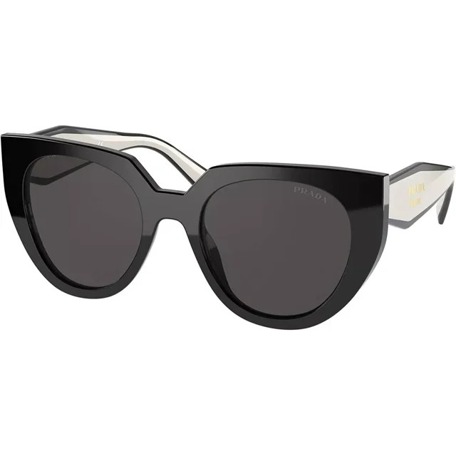 Prada 14W 09Q5S0 Black Talc Dark Gray Sunglasses Grey Lenses PR14WS | Walmart (US)
