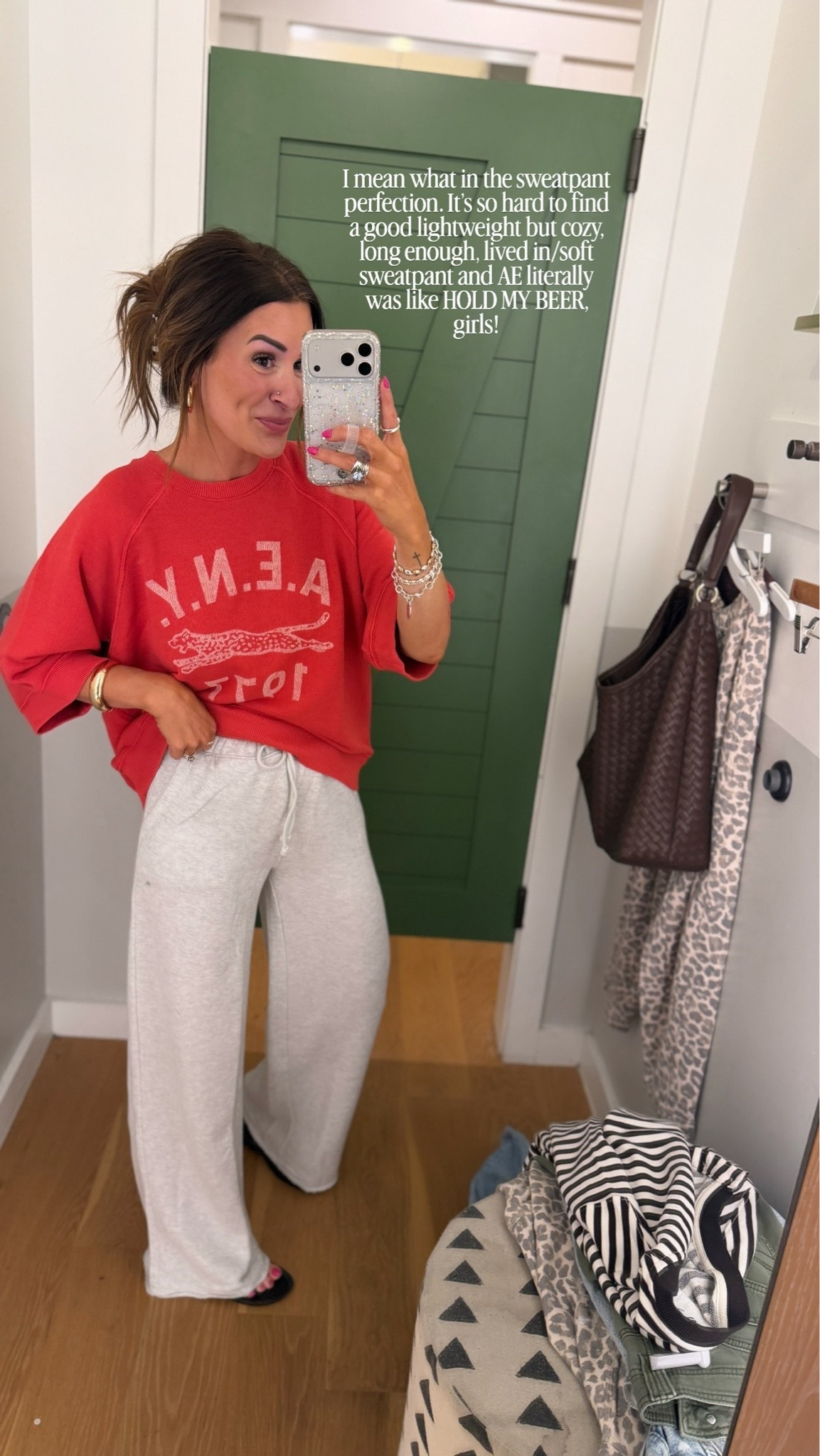 Wearing a large in the top and an XS regular in the pants!

#LTKgrwm #LTKootd #LTKdayinmylife