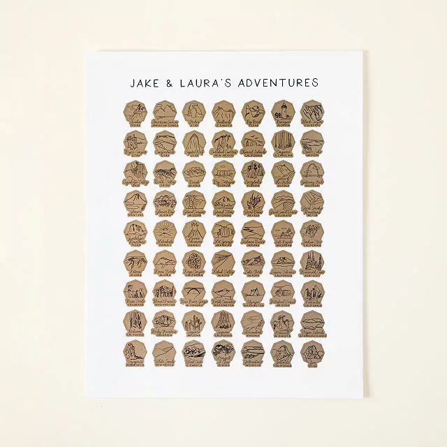 Personalized National Parks Scratch Off Poster | UncommonGoods