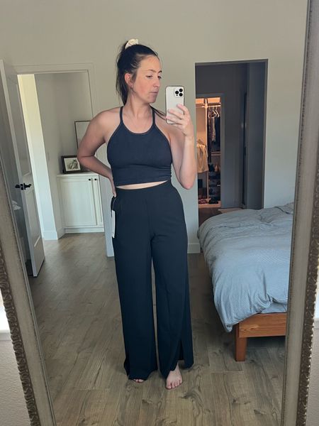Same pant as the Bone Color, but I sized down in the Black to a Medium. 

They are super stretchy and incredibly light weight perfect for summer or travel!

#LTKTravel #LTKWorkwear #LTKMidsize
