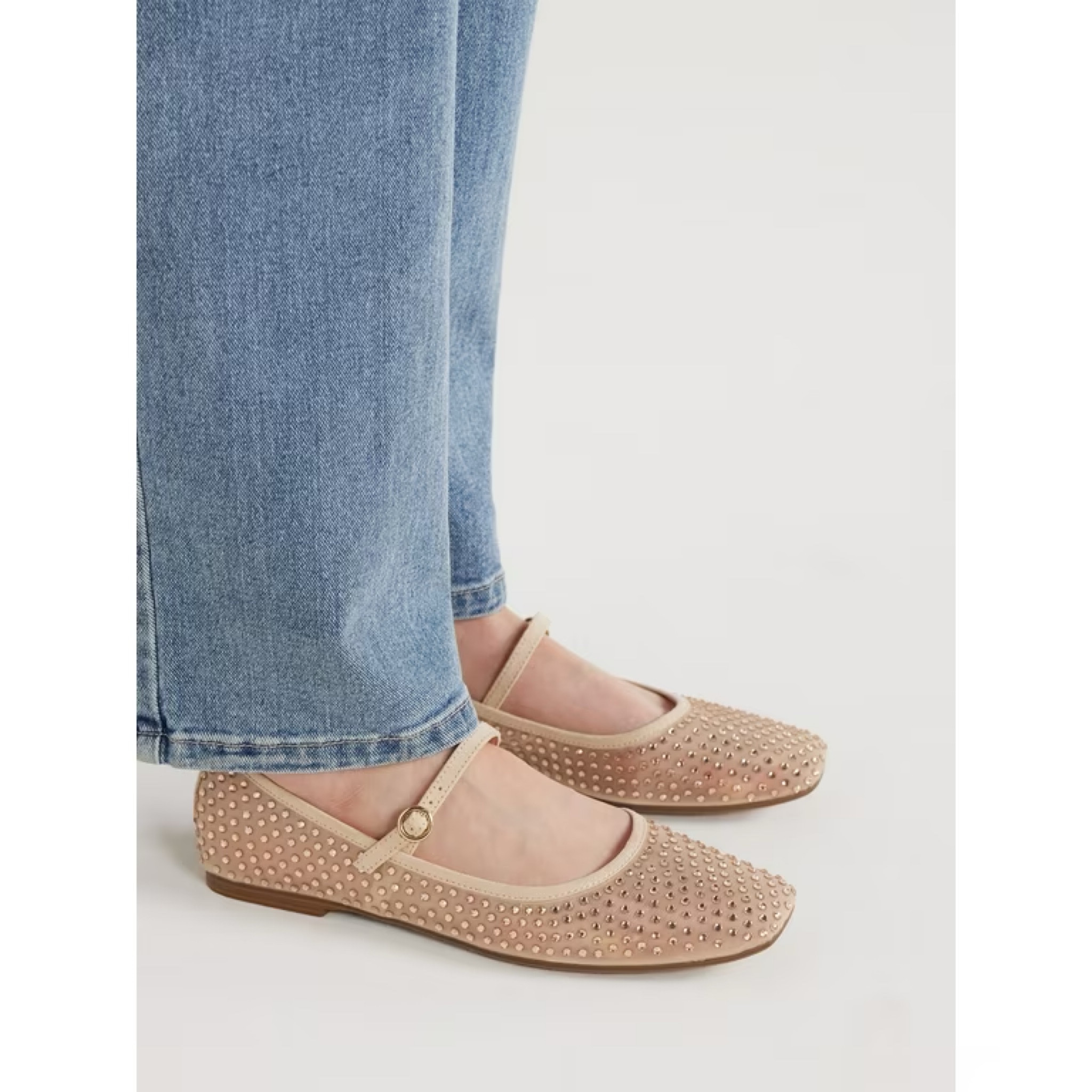 ⭐️ Walmart Find! ⭐️ cutest nude ballet flats with rhinestones ✨ new spring shoes from Walmart, mesh ballet shoes Walmart fashion 

#LTKfindsunder50 #LTKworkwear #LTKstyletip