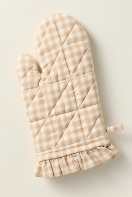Brynn Gingham Oven Mitt | Anthropologie (US)
