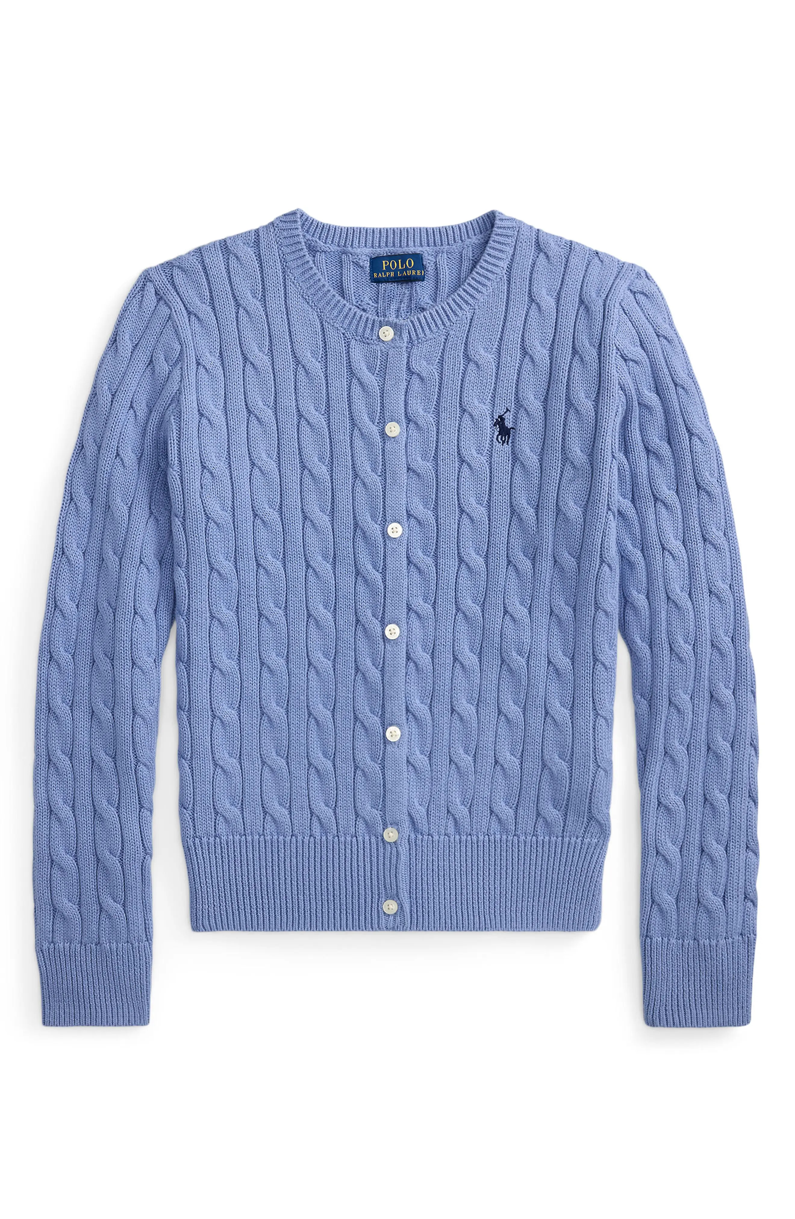Kids' Cable Stitch Cotton Cardigan | Nordstrom
