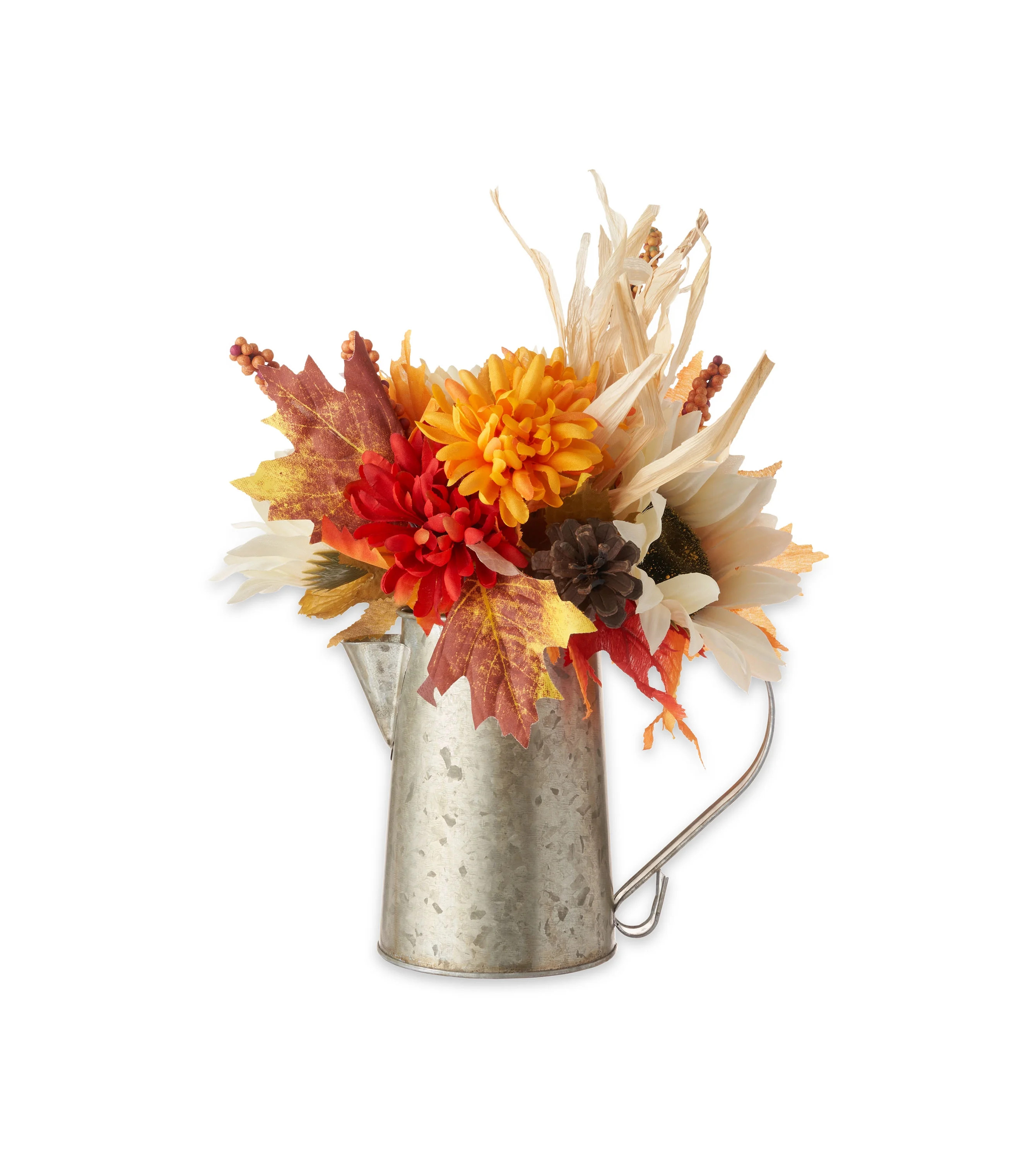 Way to Celebrate 12" Harvest Sunflower Kettle Tabletop Decoration - Walmart.com | Walmart (US)