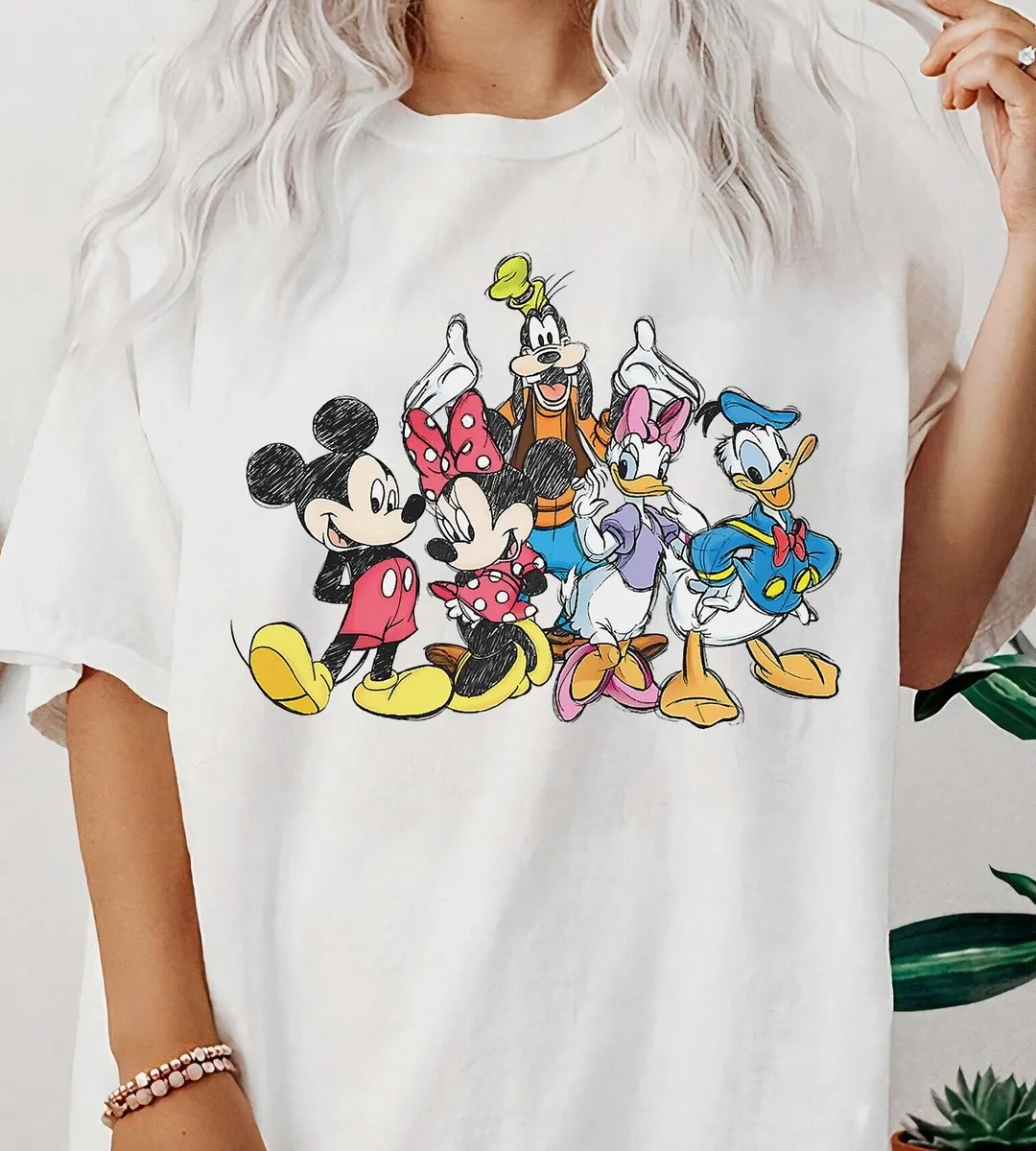 Disney Mickey And Friends Sketch Portrait T-Shirt, Mickey Classic Pose Shirt, Disneyland Family M... | Etsy (DACH)