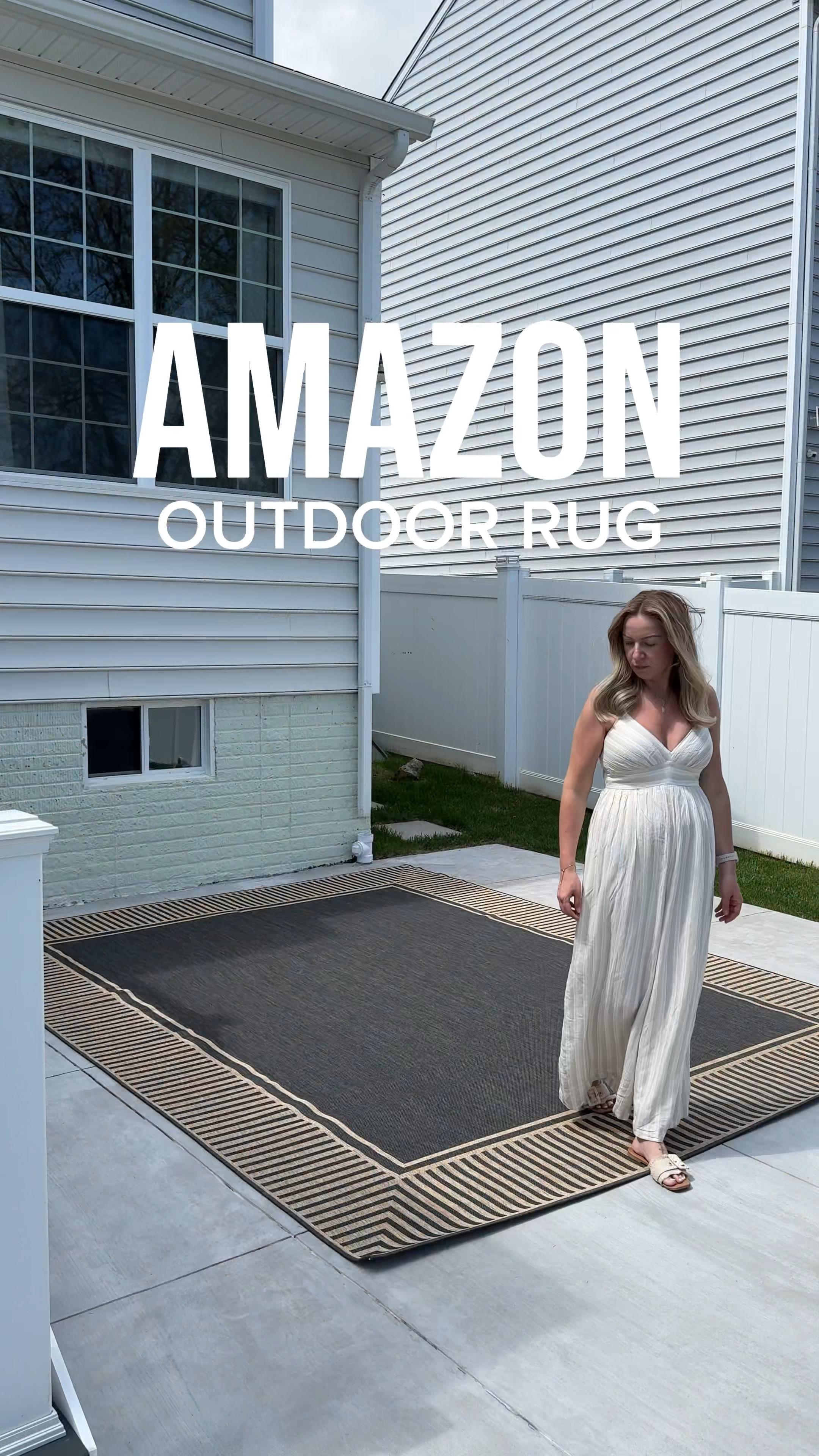 Outdoor rug, outdoor sofa, fire pit, jumpsuit, planters 

#LTKHome #LTKSeasonal #LTKVideo