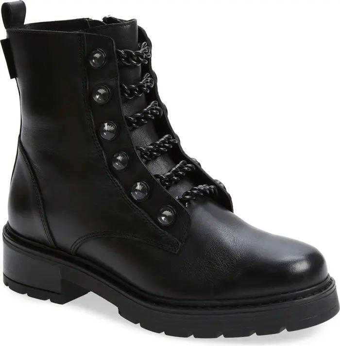 Kurt Geiger London Bax Crystal & Chain Combat Boot | Nordstrom | Nordstrom