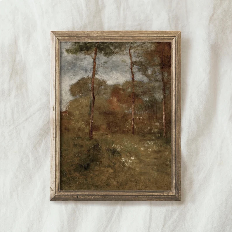 Vintage Autumn Landscape PRINTABLE / Fall Scenery Wall Decor / Antique Fall Painting | P127 | Etsy (US)