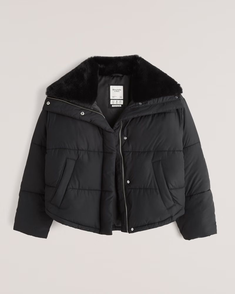 A&F Elevated Mini Puffer | Abercrombie & Fitch (US)