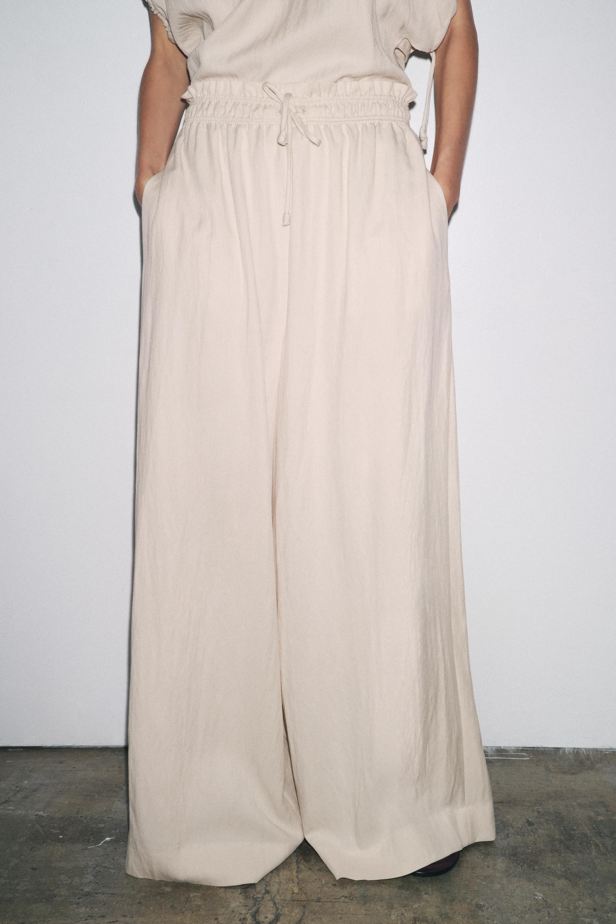 ZW COLLECTION FLOWY PAJAMA PANTS | Zara US