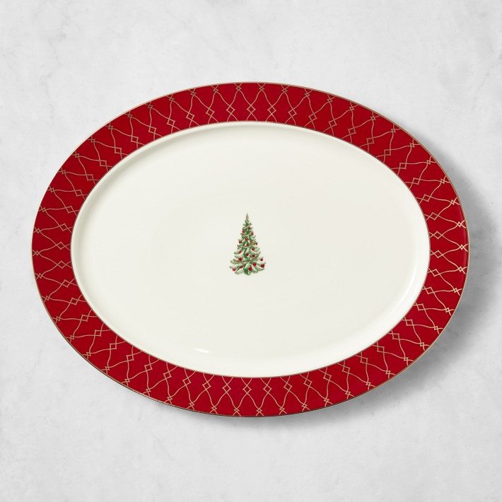 Noel Rimmed Oval Platter | Williams-Sonoma